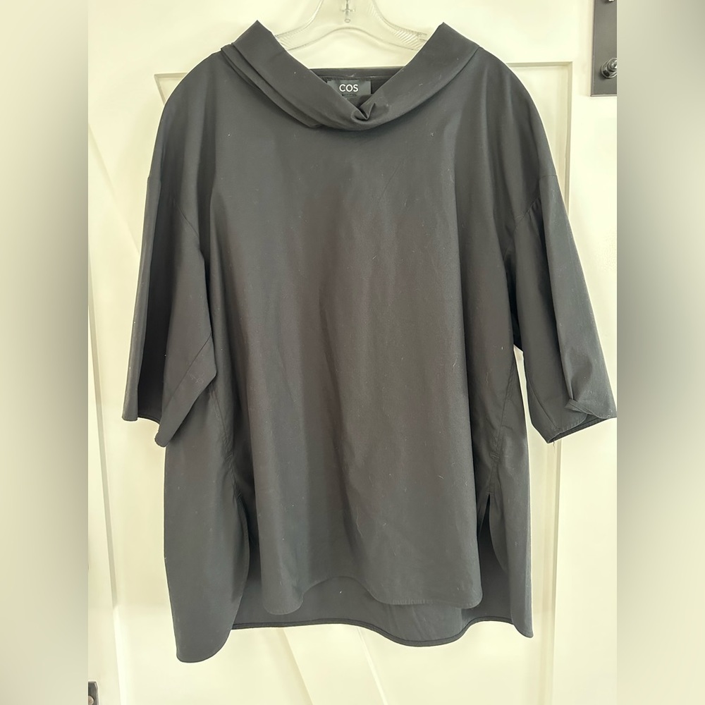 COS funnel neck top.